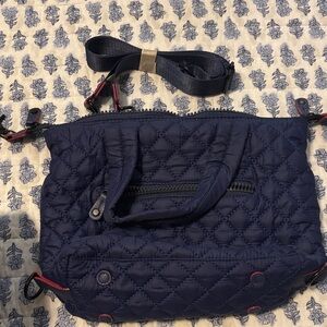 Navy Quilted Women's Bag